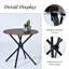 Ensemble de table de salle à manger 5 pièces Harjovan avec tables rondes et chaises rembourrées-443398283-443398278