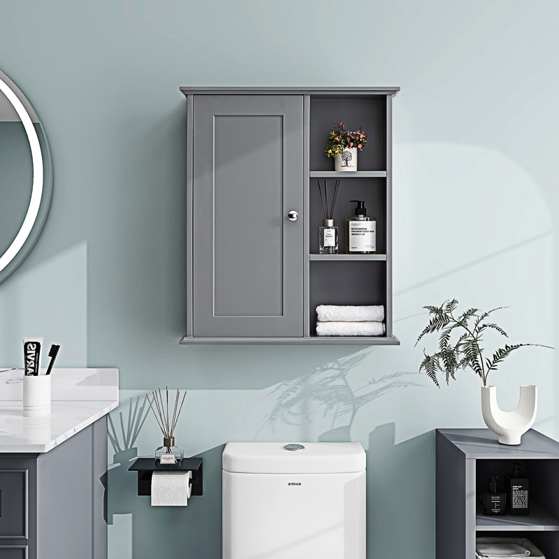 Armoire de rangement murale pour salle de bain, Grey