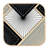 Glass Square 4 Piece Coaster Set With Holder