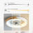 15'' Ceiling Fan with LED Lights
