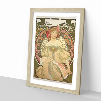 Champagne by Alphonse Mucha - Framed Print