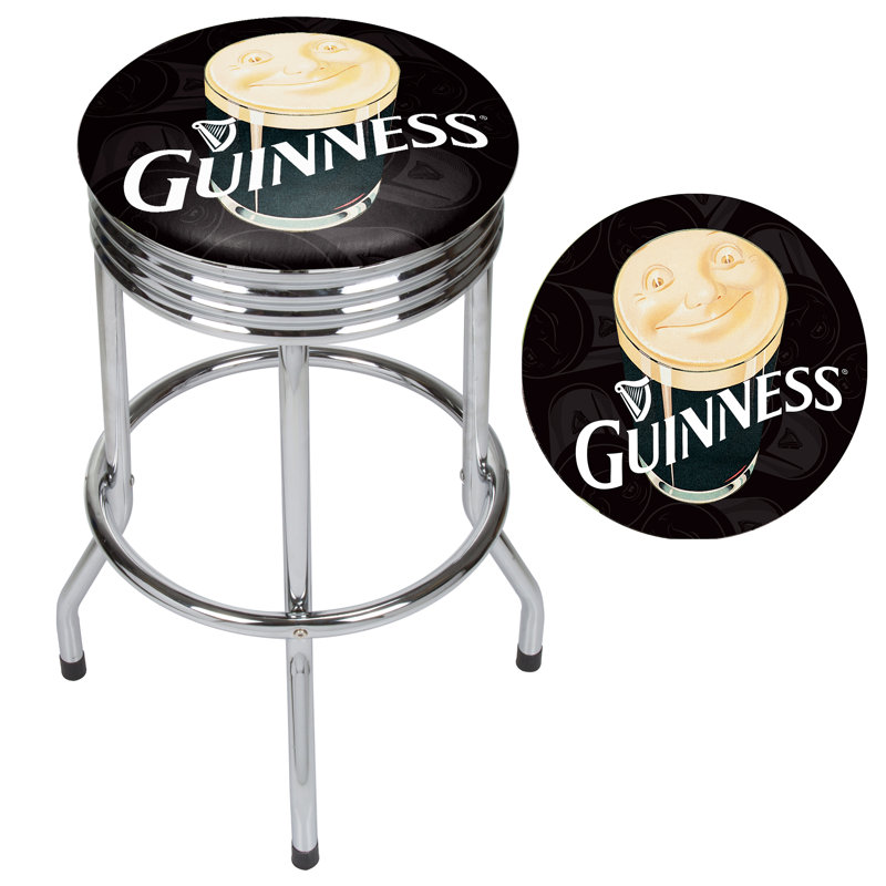Tabouret tournant 28,5 ", Chrome