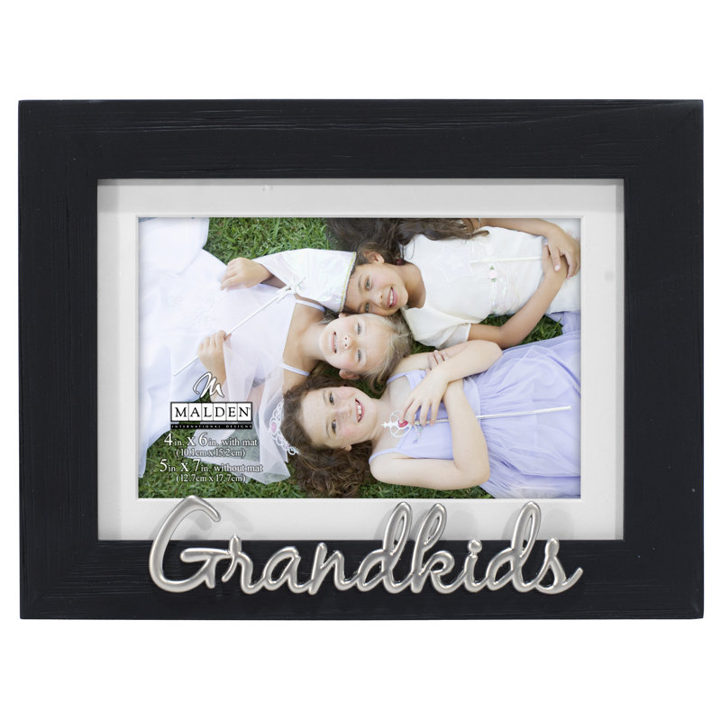 Black Wood Embossed Picture Frame