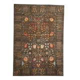 Windsom Hand-Knotted High-Quality Brown and Brown Area Rug
