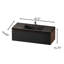Meuble-lavabo mural 48 po avec lavabo, meuble-lavabo flottant moderne avec tiroir cannelé, lavabo intégré à quartz noir, armoire de rangement à fermeture en douceur, finition bois