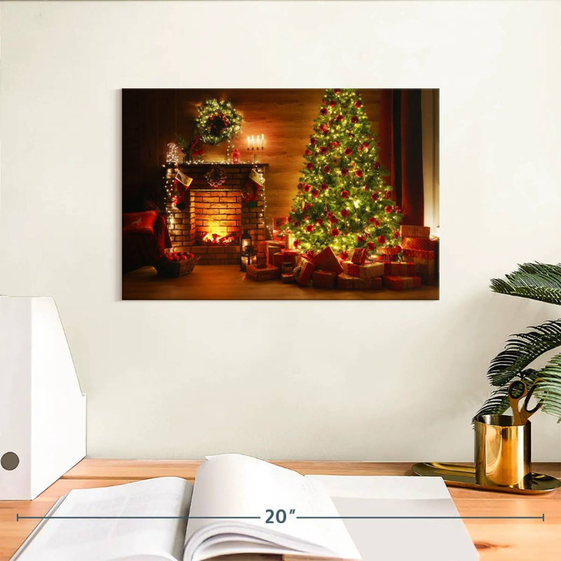 Pre-lit Christmas, 8" H x 12" W