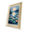 Elegant Framed Decorative Painting, 16.9 x 24.8 inches | 100% Solid Wood Frame (Thickness: 1.2 inches), 100% Maple MDF Background (Thickness: 0.1 inches), UV Printing | Perfect Wall Art for Home & Office Décor