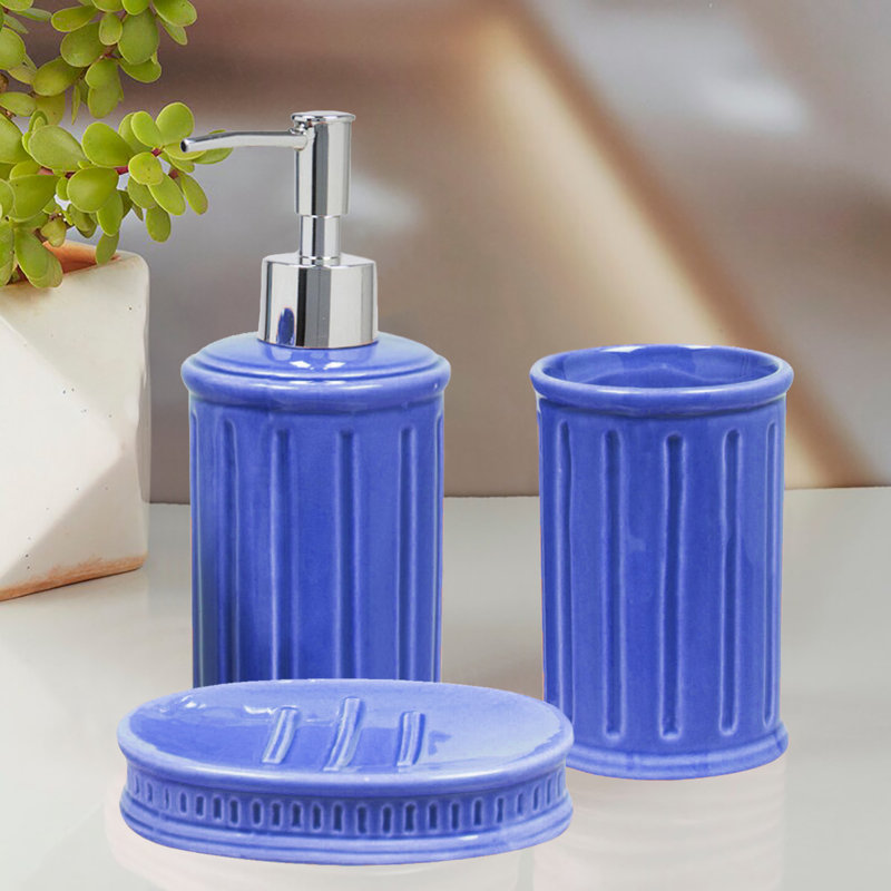 Ensemble d'accessoires de salle de bain Aautres, Bleu