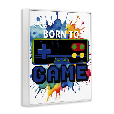 «Born to Game Splash», estampe numérique, conception de Kim Allen