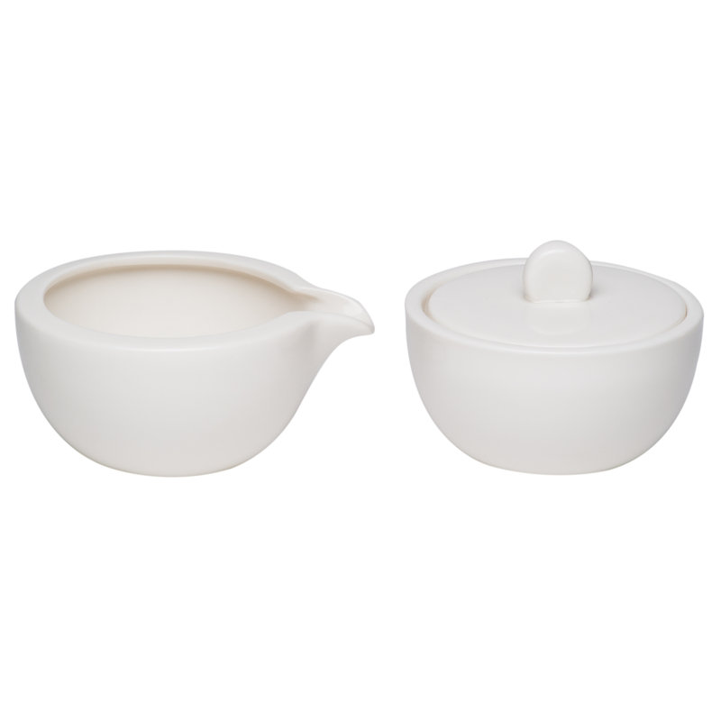 Red Vanilla Whisper Sugar and Creamer Set