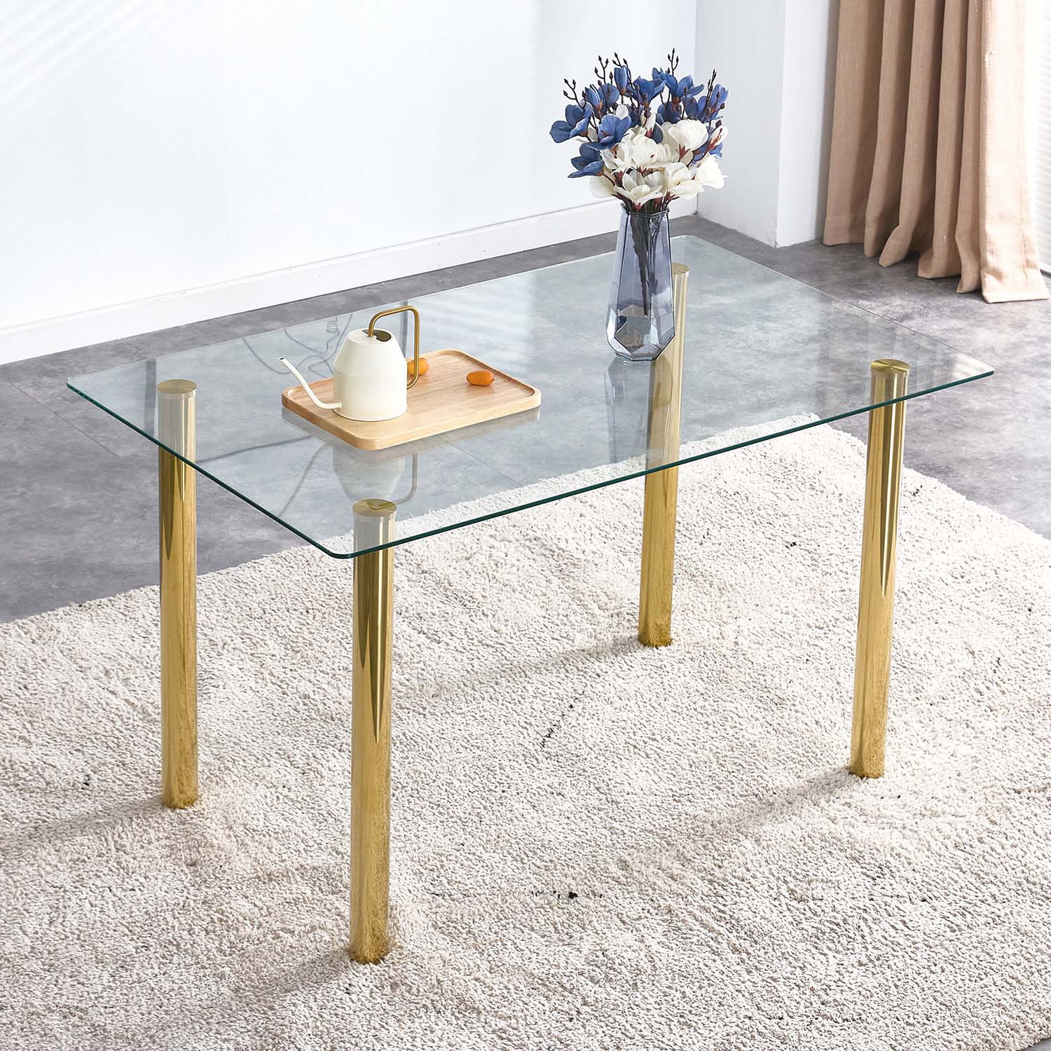 Mercer41 Syeisha Glass Dining Table Wayfair