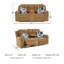 Causeuse inclinable avec console Jhanae