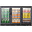 Kalamera three-door 11.2cu.ft back bar undercounter commercial beverage cooler