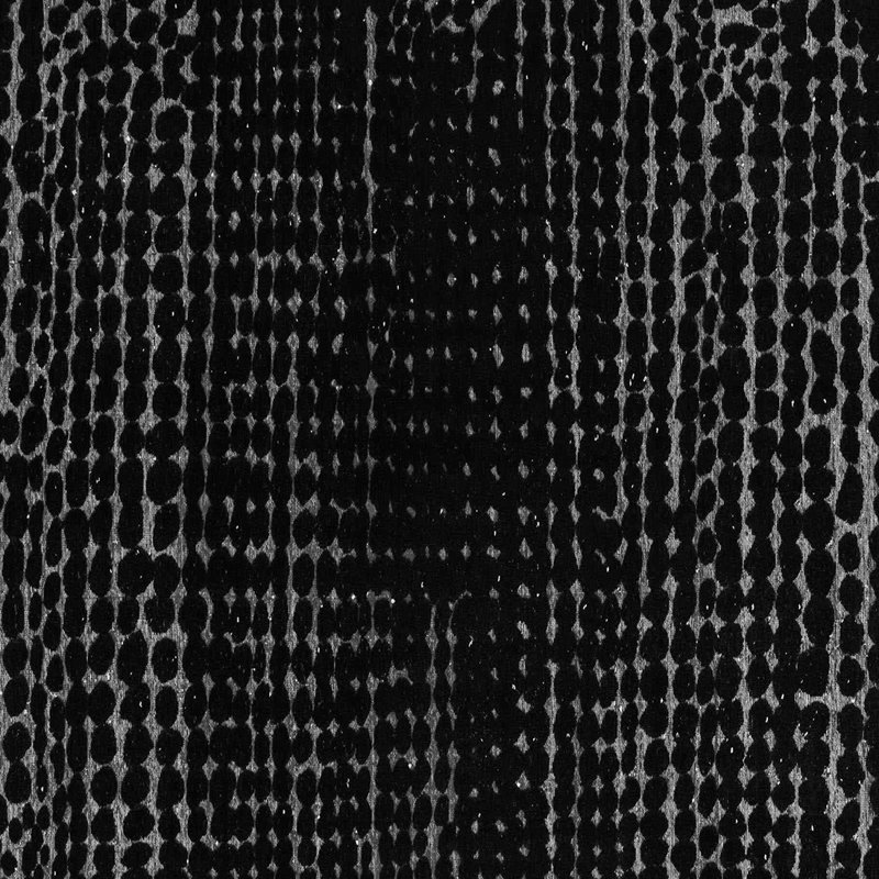 Tapis gris tissé à la machine Yanaira, Carré 8 pi