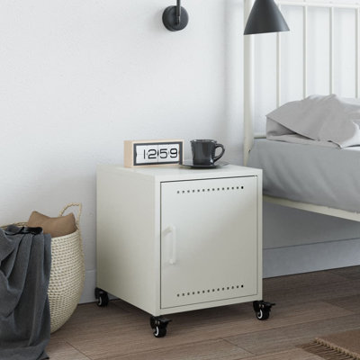 Preslei 36cm W Steel Bedside Table