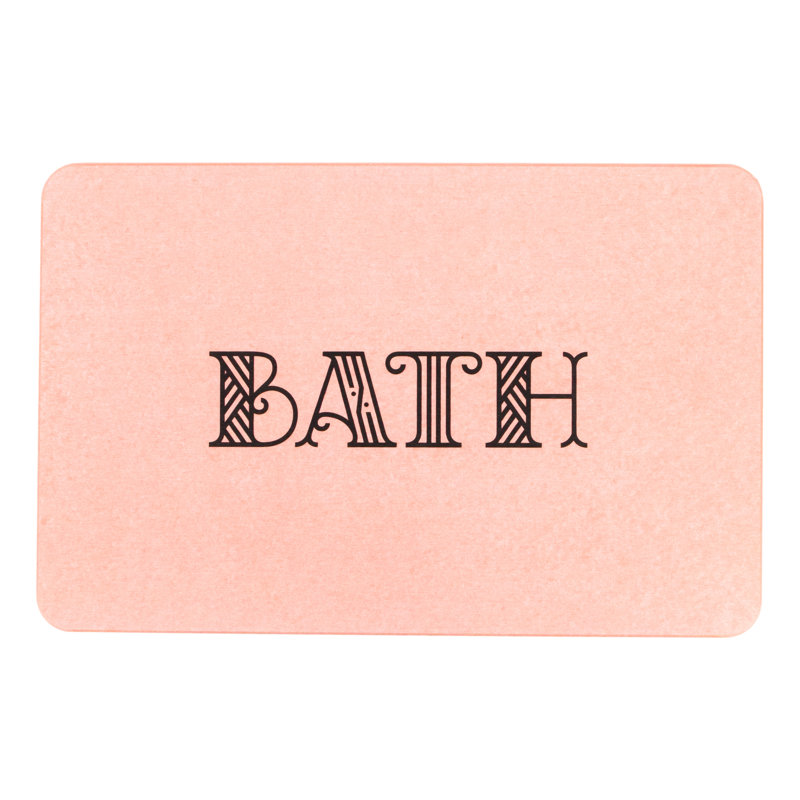 Non-Slip Bath Mat, Pink