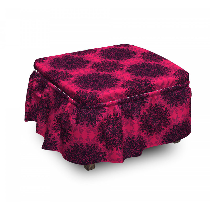 Housse pour baroque roses mandala repose-pieds