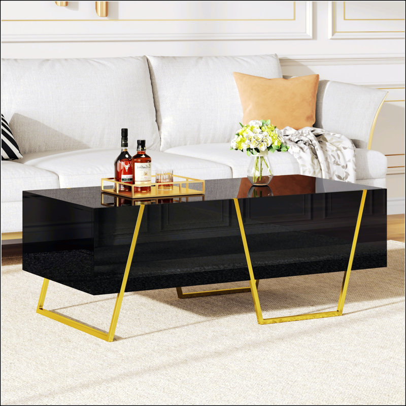 Modern Rectangular High Gloss Coffee Table