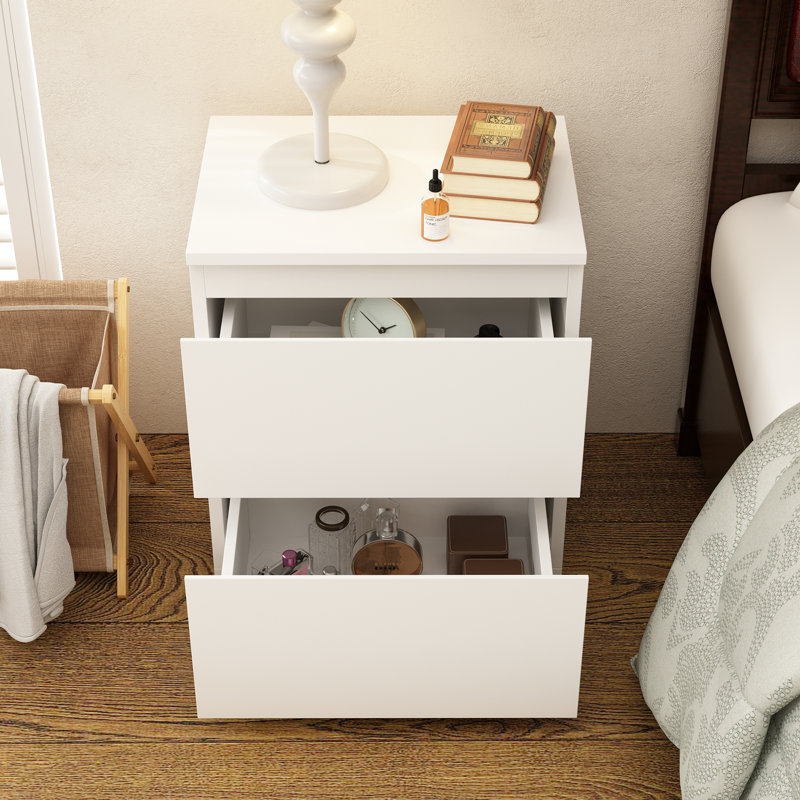 Chirokitia 15.7'' W Nightstand, White