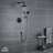 Retro Wall Mount 2 Function Rainfall Shower System with 3 Setting Handheld, Rough-In Valve and Diverter-71975805