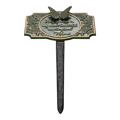 Monet Garden Butterfly Lawn Plaque
