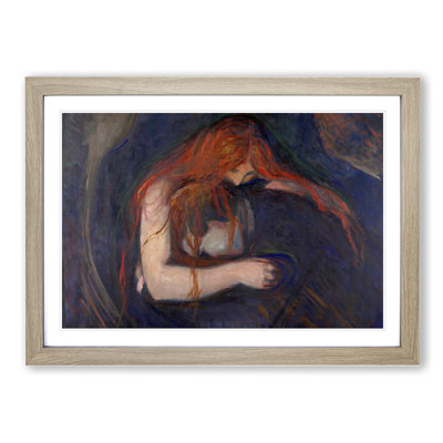 The Vampire Vol.1 by Edvard Munch - Picture Frame Painting