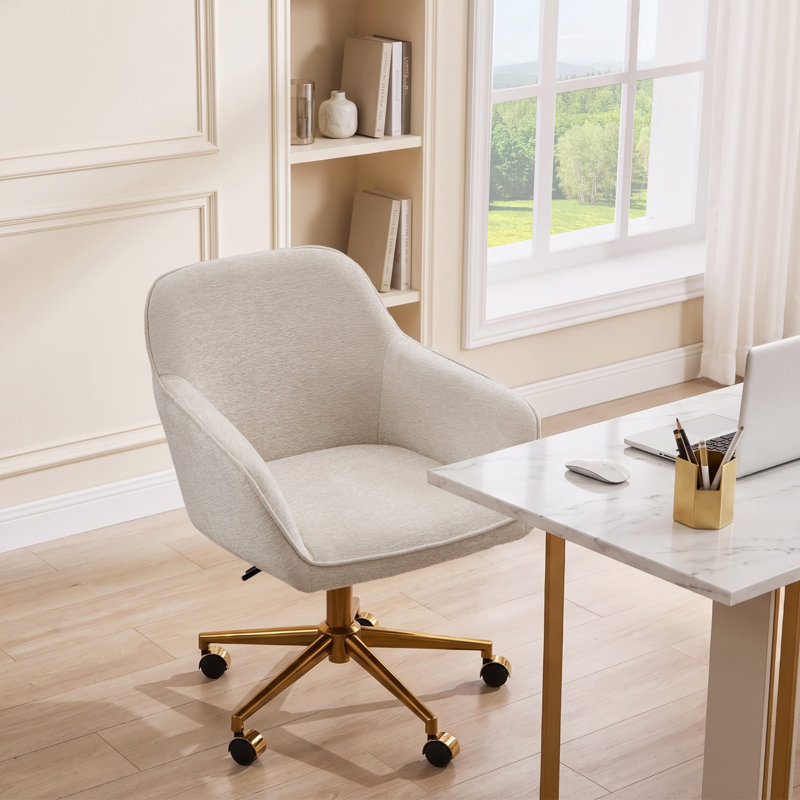 Chaise de travail Adamell, Beige