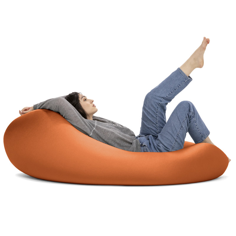 Nimbus Spandex Large Bean Bag Chair & Lounger, Orange