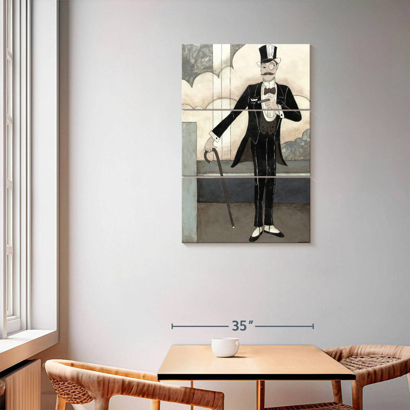 Shuttleworth Art Deco Gentleman, 57" H x 36" W