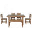 Ensemble de table et chaises d'extérieur en bois d'acacia de haute qualité