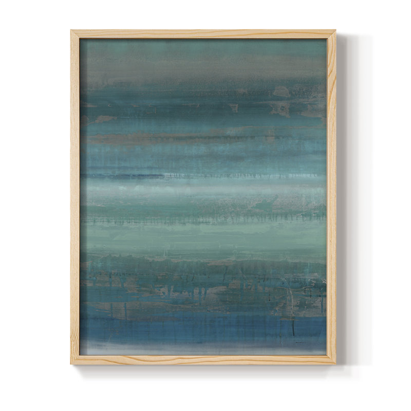 Étoiles et rivages II, reproduction encadrée - bois massif, Naturel, H 11 po x l 9 po