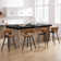 Blayse 26.96" PU Upholstered Counter Bar Stool with Wood Frame (Set of 4)
