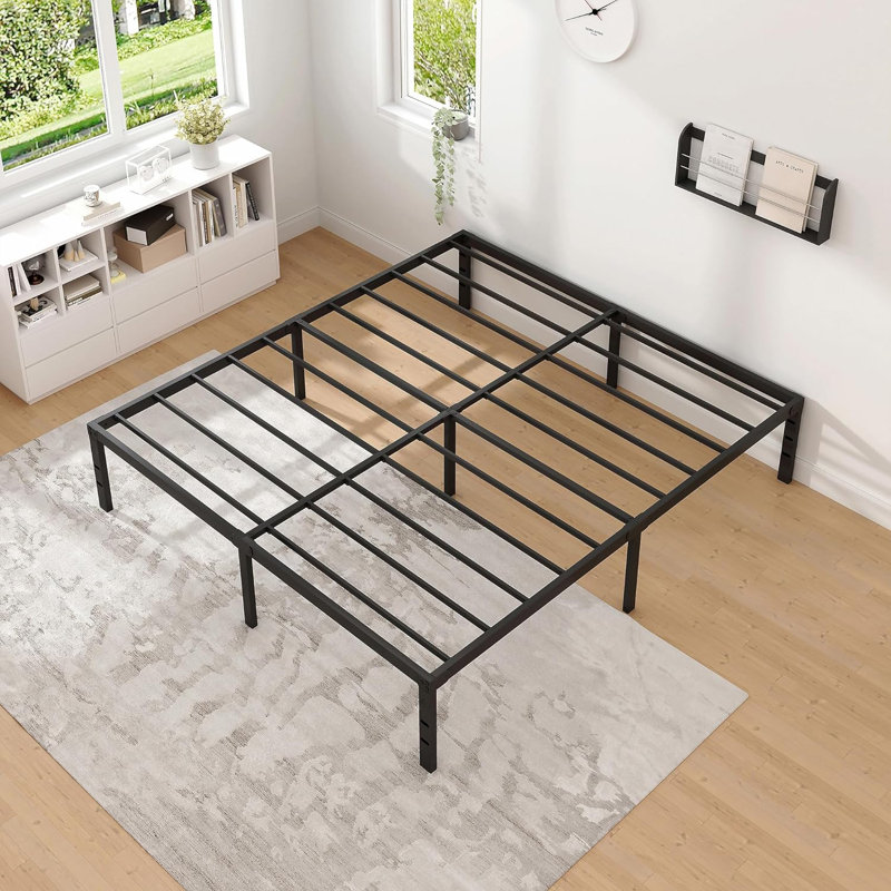 Metal Bed Frame-simple Metal Platform Bed Frame Storage Space Under The Bed  Queen Bed Frame, King