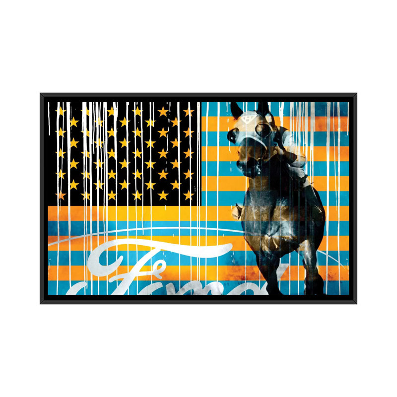 "esprit d’philly" par fabrizio, impression sur toile, Toile avec cadre noir, Pas de tapis, H 18 po x l 26 po x P 1,5 po