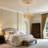 6-Light Dimmable Traditional Chandelier with Scalloped Fabric Shades, Adjustable Height for Dining Room & Kitchen Island