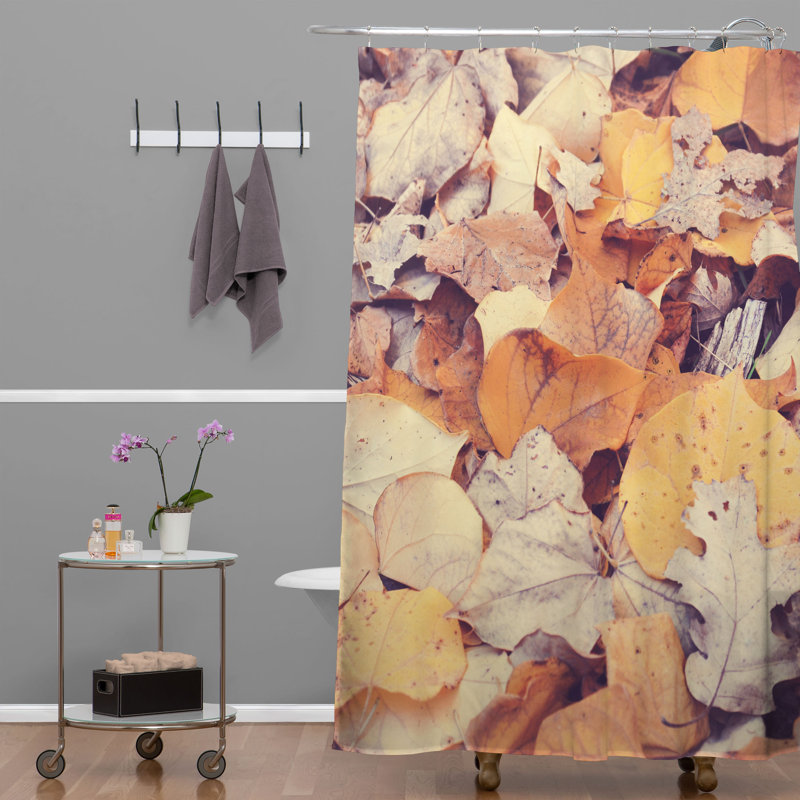 Rideau de douche à feuilles simples