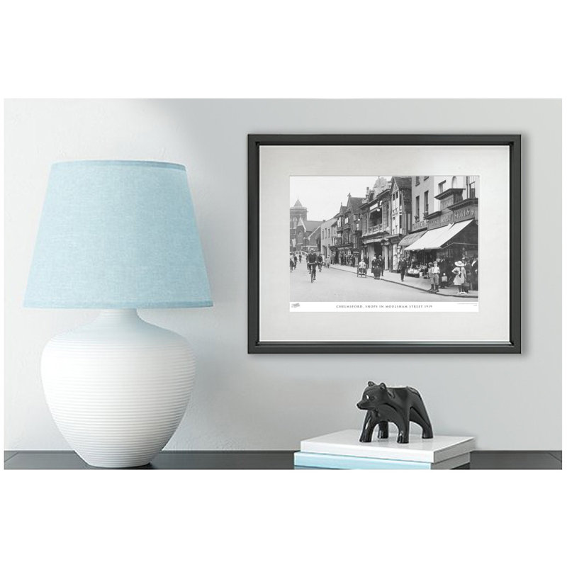 Chelmsford, Shops In Moulsham Street 1919 by Francis Frith - Single Picture Frame Print, 28cm H x 36cm W x 2.3cm D