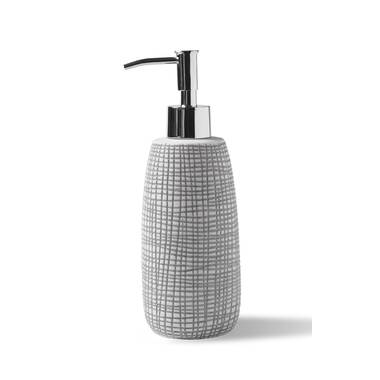 TEXTURED CERAMIC DISPENSER - White