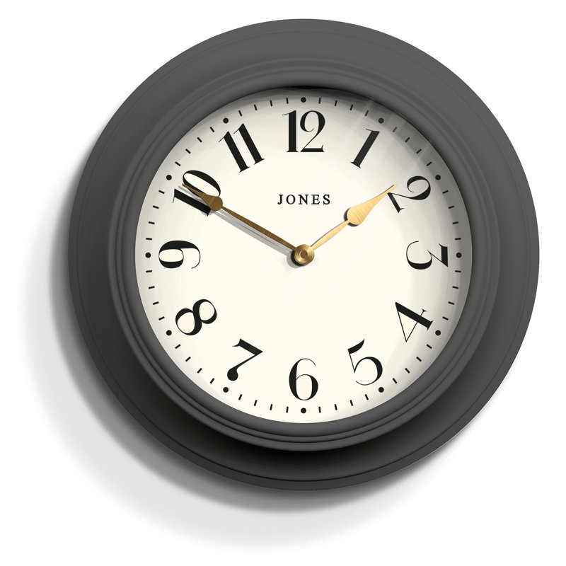 Acrylic Wall Clock, Dark Grey