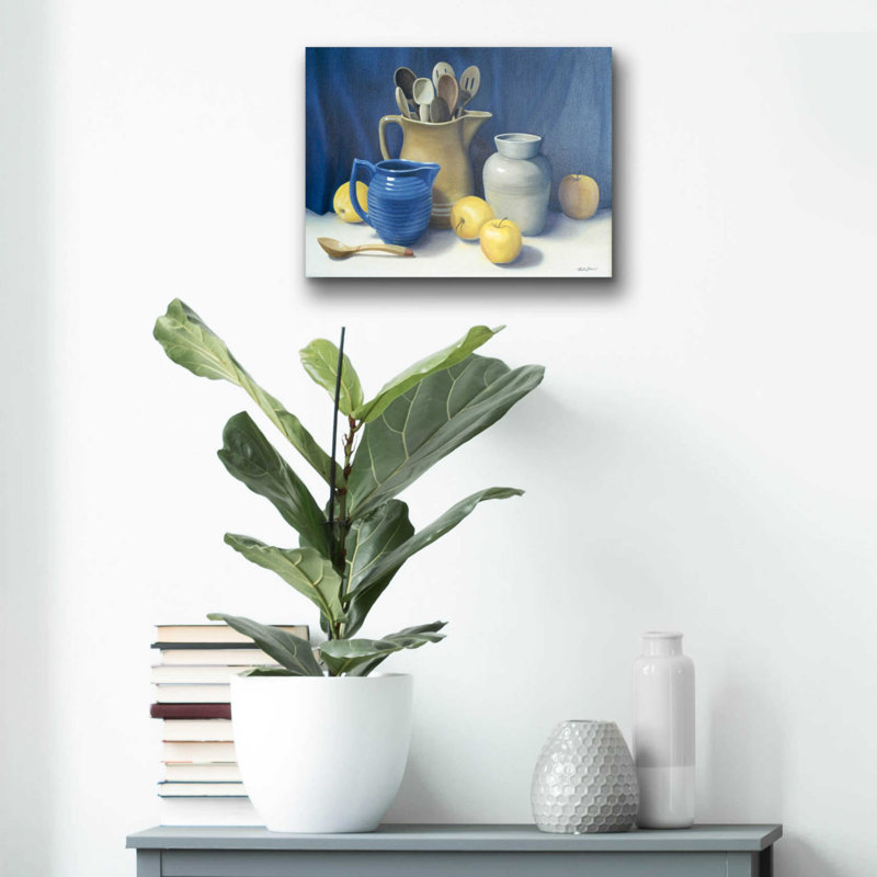 «Blue Pitcher» par - Impression sans cadre, H 12 po x l 16 po x P 0,13 po
