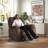 Microfiber/Microsuede and Wood Frame Power Lift Recliner with Heated Massage -1892426920