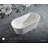 TRANQUIL 63" Freestanding Solid Surface Bathtub in White