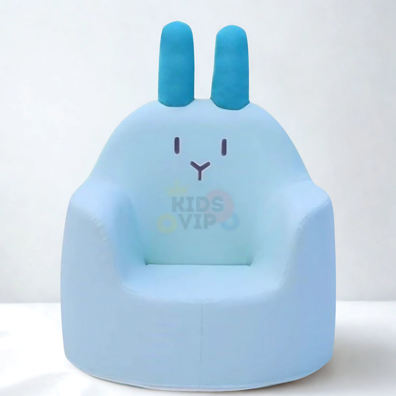 Canapé pour enfants et tout-petits Cozy Bunny, Bleu