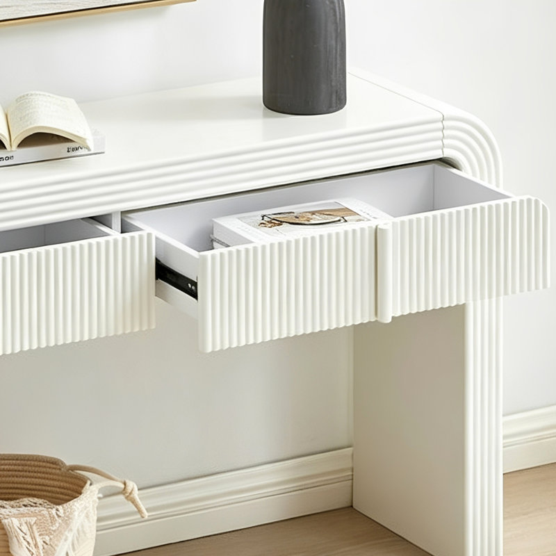 Console de style crème simple, H 30,7 po x l 47,2 po x P 13,8 po