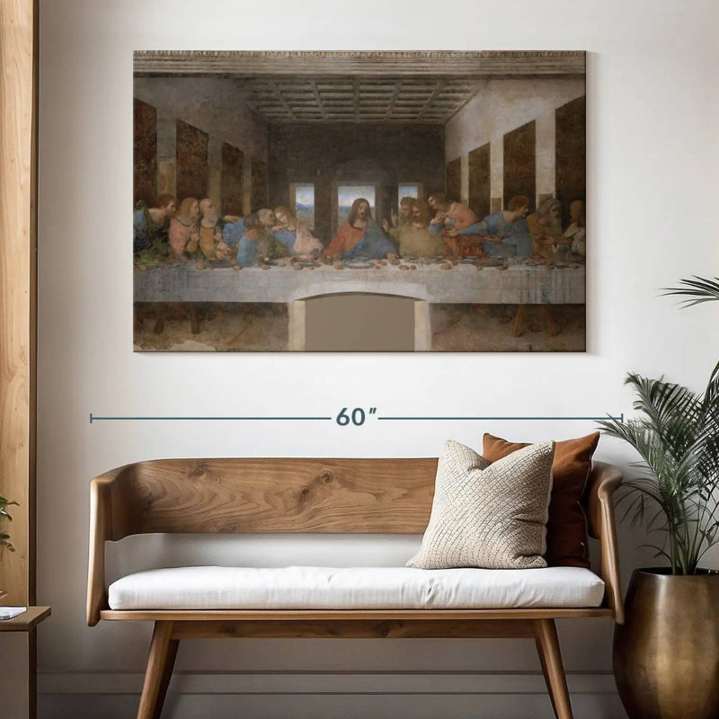 Adella la Cène 1495-98, H 34 po x l 51 po