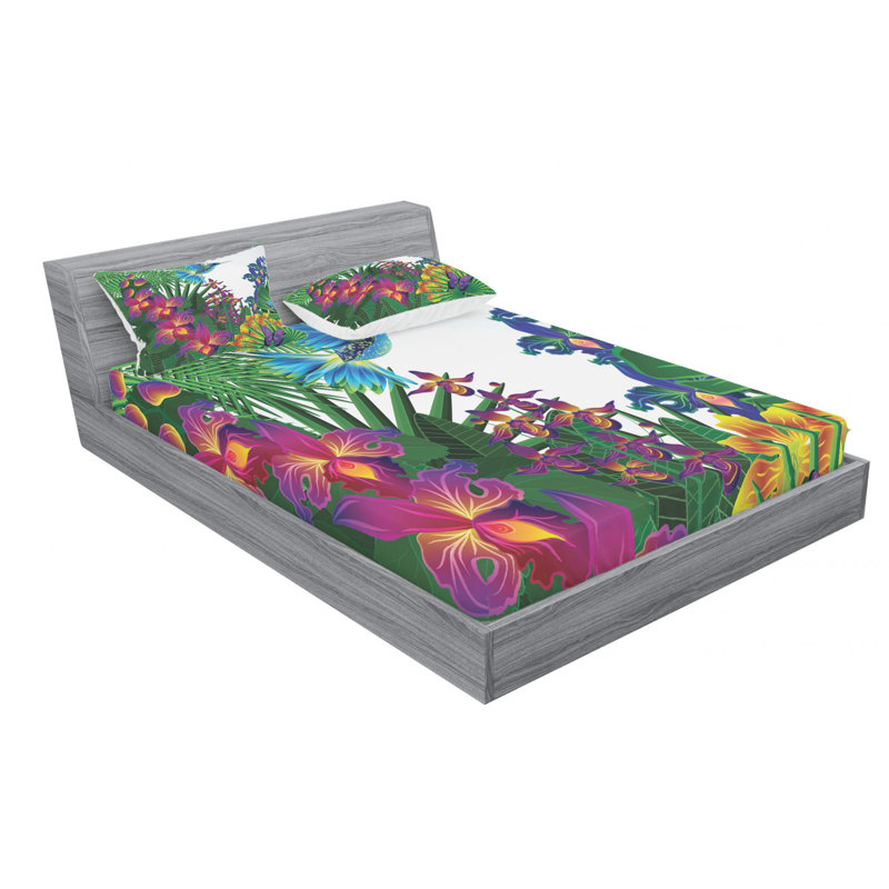 Microfiber Sheet Set, Queen Sheet Set with Fitted Sheet
