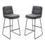 Carena Upholstered Counter Stool with Metal Frame-1389080285