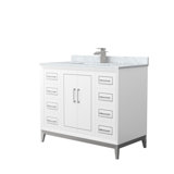 42'' Single Bathroom Vanity with Genuine Marble Top