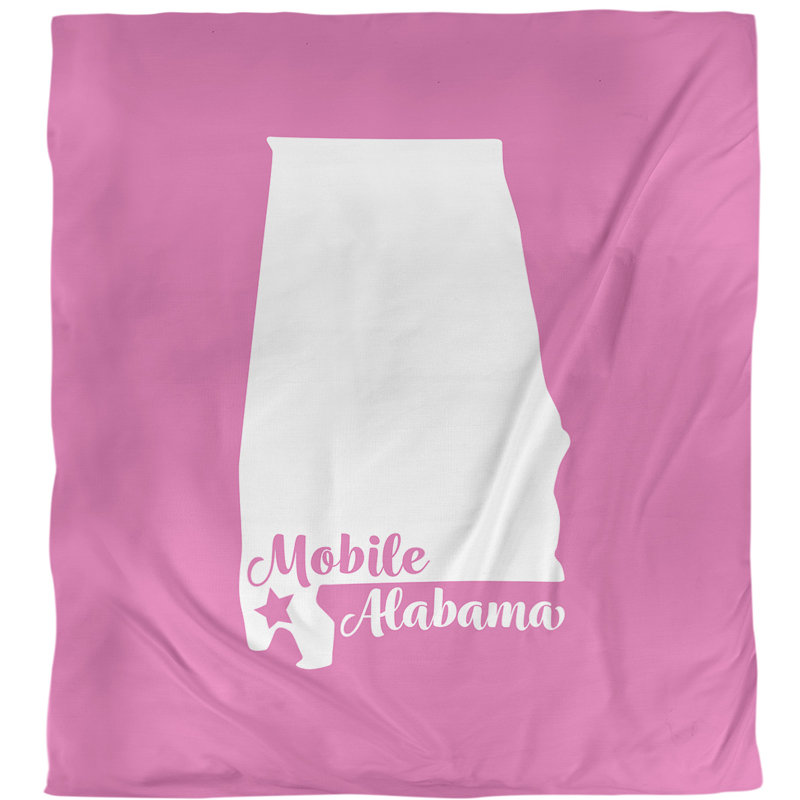 Modern & Contemporary Polyester Duvet Cover, Queen Duvet Cover, Pink