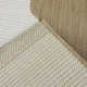 Emmie Abstract Machine Woven Polypropylene Indoor / Outdoor Use Area Rug in Tan/Cream